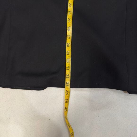 Jones New York Men's 40L 100% Wool 3 Button Front Notch Lapel Suit Black Blazer - Picture 11 of 14